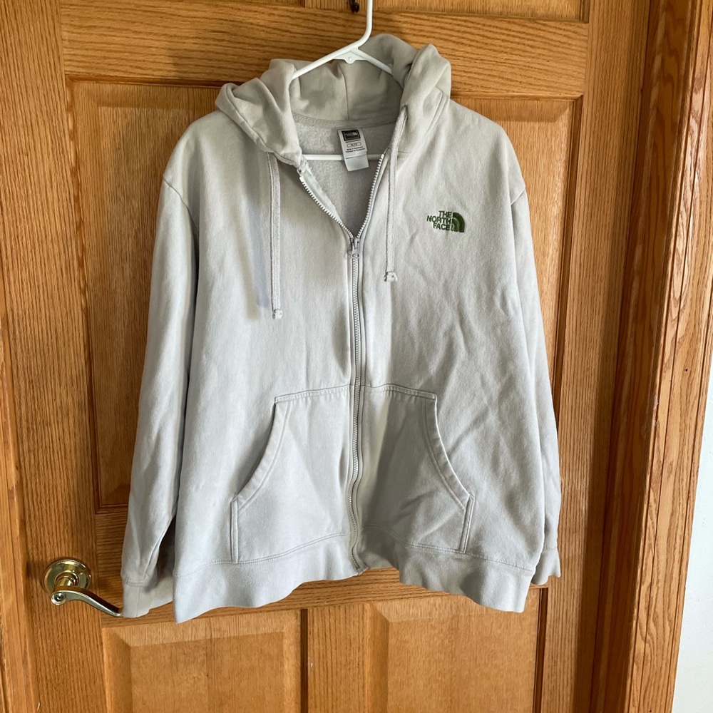 Mens The North Face gray hood sweater